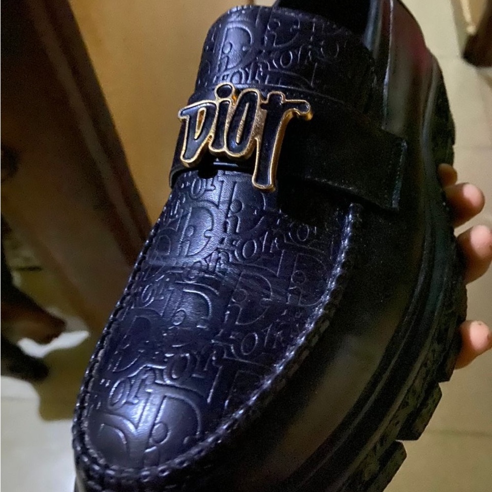 Dior Black Loafers Sleek Slip-Ons
